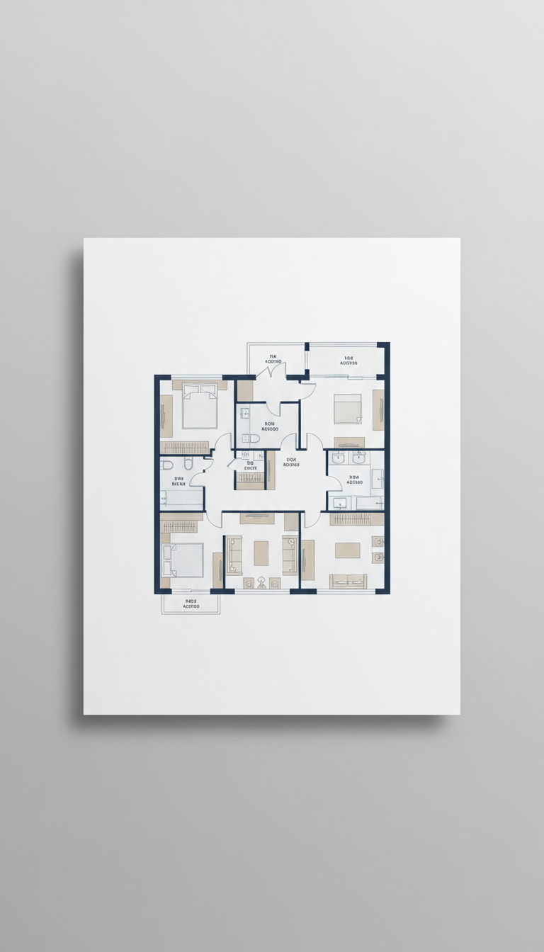 Architectural Floorplan Premium Print